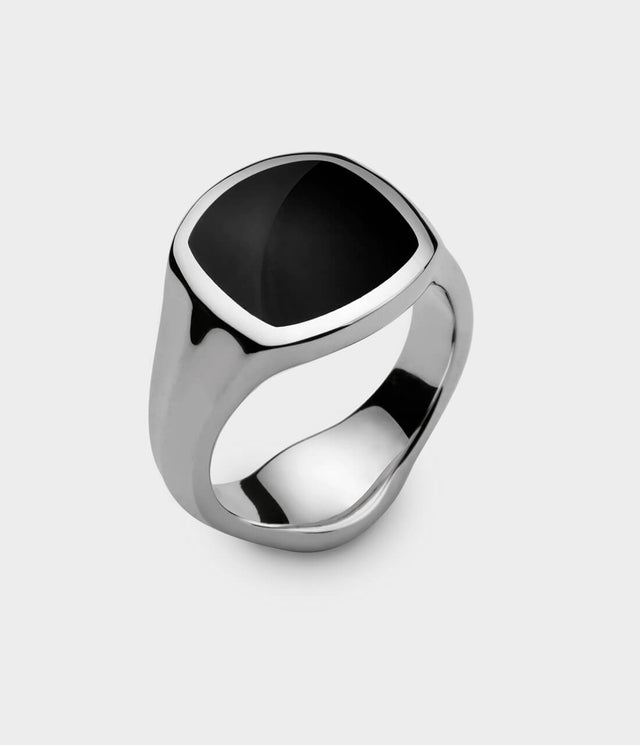 Inlaid Signet Ring by Stephen Einhorn